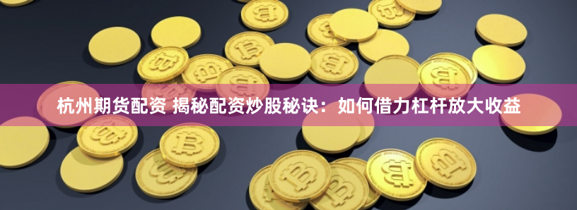 杭州期货配资 揭秘配资炒股秘诀：如何借力杠杆放大收益